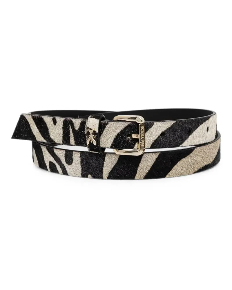 Patrizia Pepe zebra-print Fly belt - Schwarz Schwarz