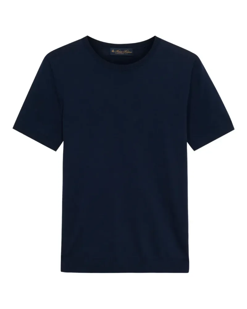 Brooks Brothers Gestricktes T-Shirt - Blau Blau