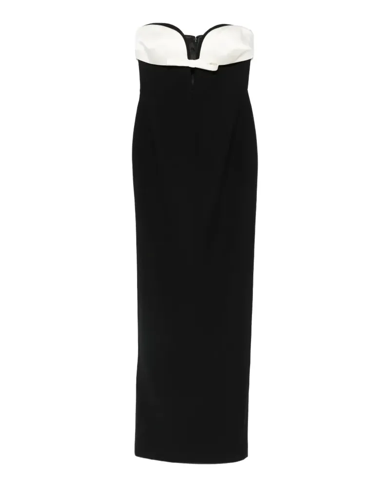 The New Arrivals Ilkyaz Ozel bow-detail maxi dress - Schwarz Schwarz