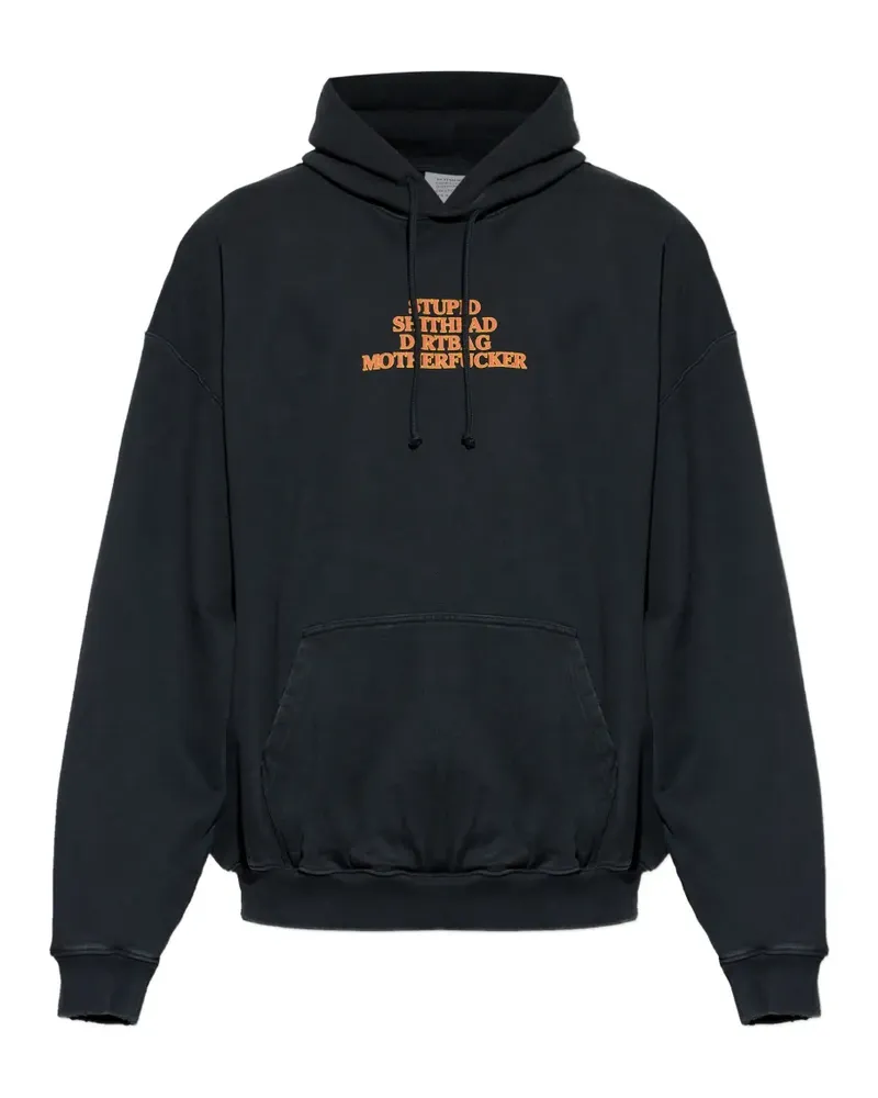 VETEMENTS printed hoodie - Schwarz Schwarz