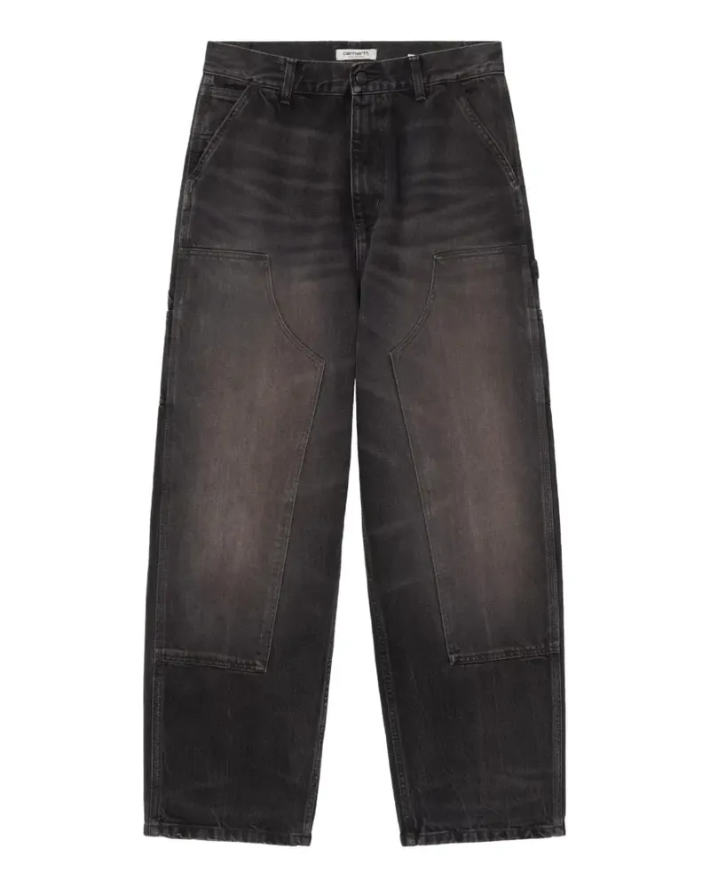 Carhartt WIP Brandon Jeans im Layering-Look - Schwarz Schwarz