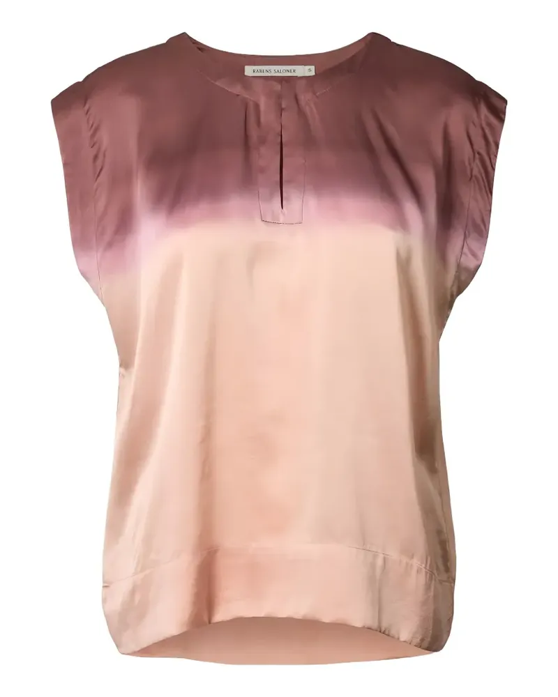 Rabens Saloner Rosalyn Horizon blouse ombré-effect satin blouse Rosa