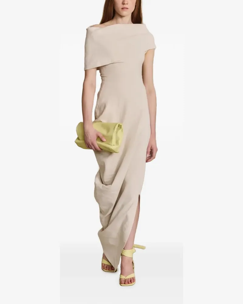Cortana Drapiertes Maxikleid - Nude Nude