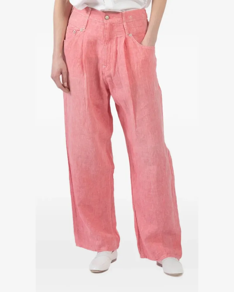 R13 pleated trousers - Rosa Rosa