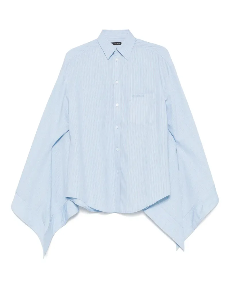 Balenciaga Hemd mit geknoteten Bündchen - Blau Blau