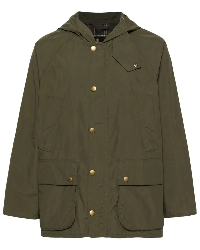 Barbour Bedale Showerproof Kapuzenjacke - Grün Grün