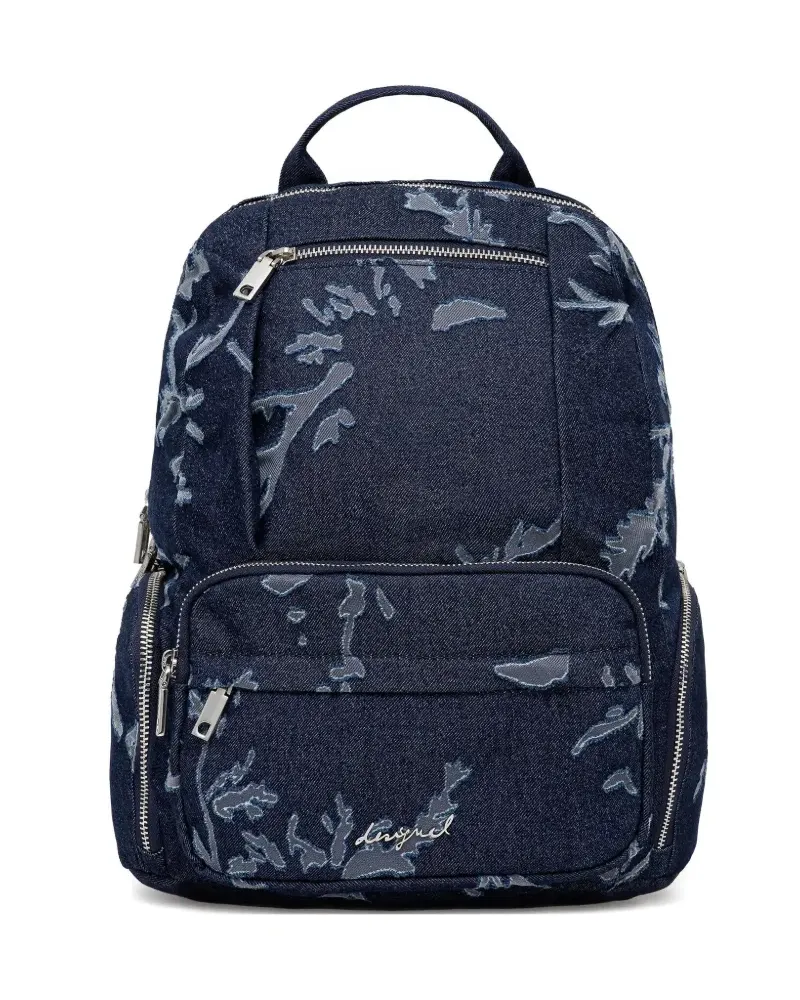Desigual zip-pocket top-handle backpack - Blau Blau