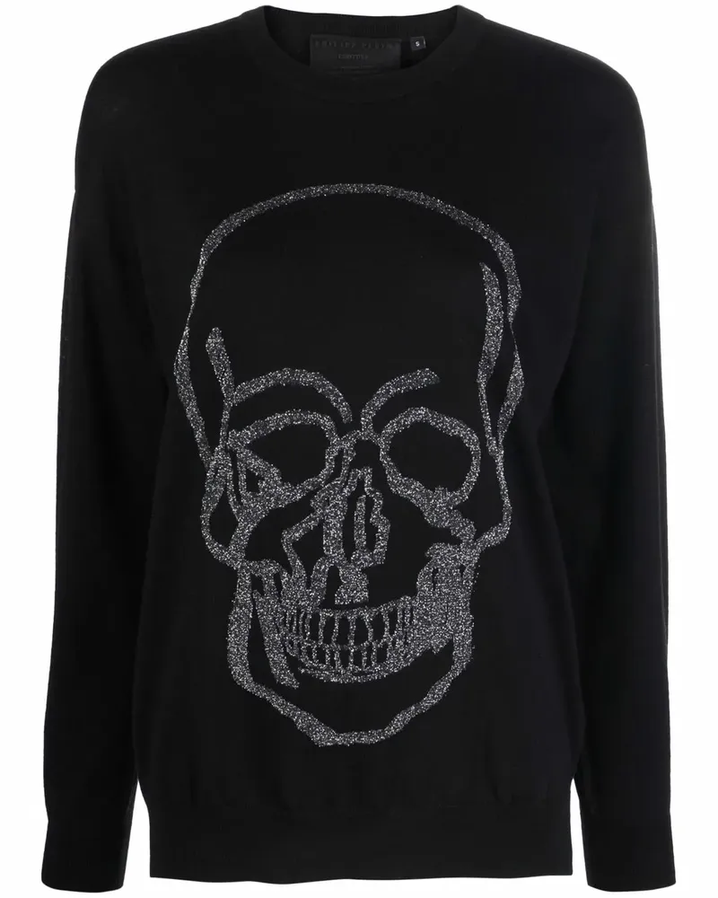 Philipp Plein Pullover mit Totenkopf-Print - Schwarz Schwarz