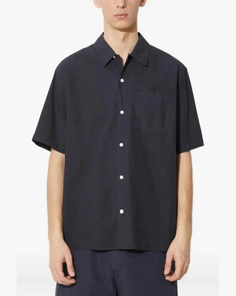 Norse Projects Carsten pocket short-sleeve shirt - Blau Blau