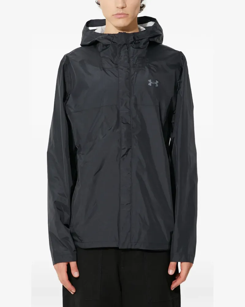 Under Armour UA Stormproof Cloudstrike 2.0 logo hooded jacket - Schwarz Schwarz