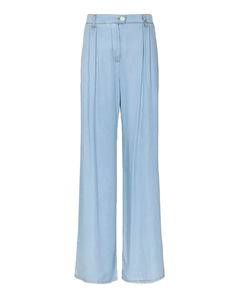 Gaëlle Bonheur pleated wide-leg jeans - Blau Blau