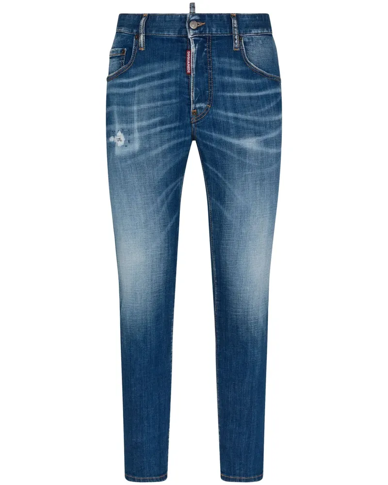 Dsquared2 Skinny-Jeans im Distressed-Look - Blau Blau