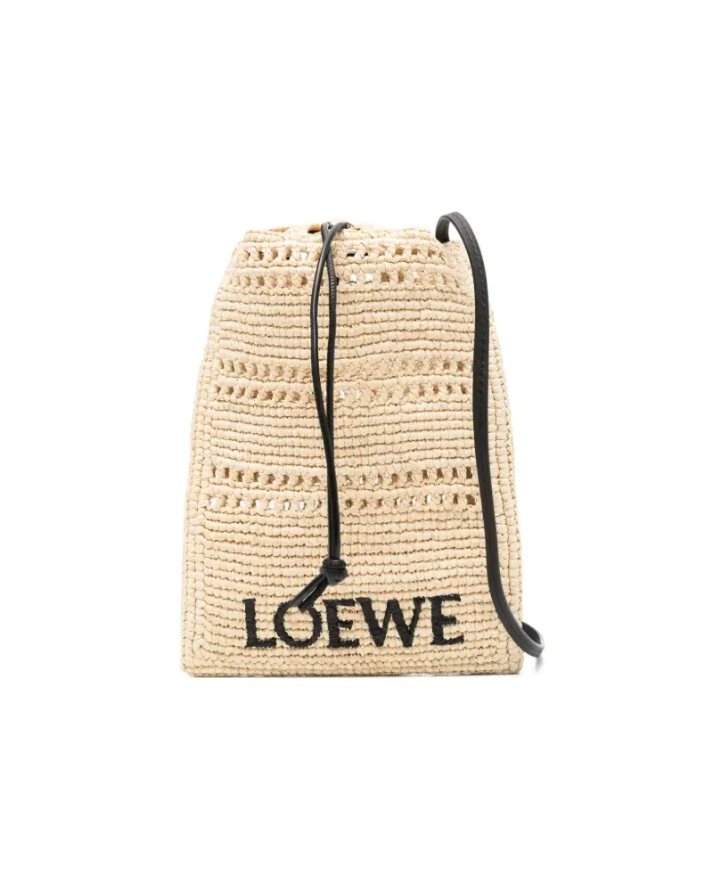 Loewe Umhängetasche mit Kordelzug - Nude Nude