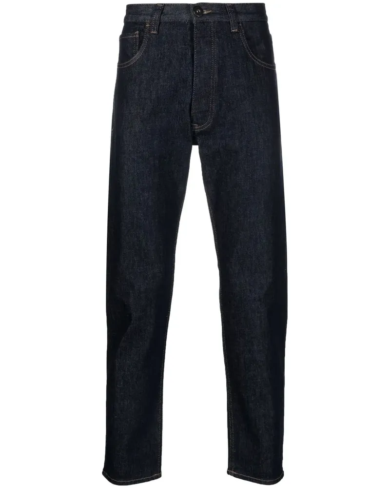 Prada Straight-Leg-Jeans mit Logo - Blau Blau