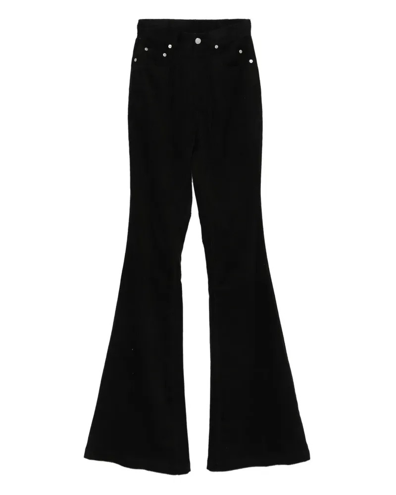 Rick Owens Jeans mit ausgestelltem Bein - Schwarz Schwarz