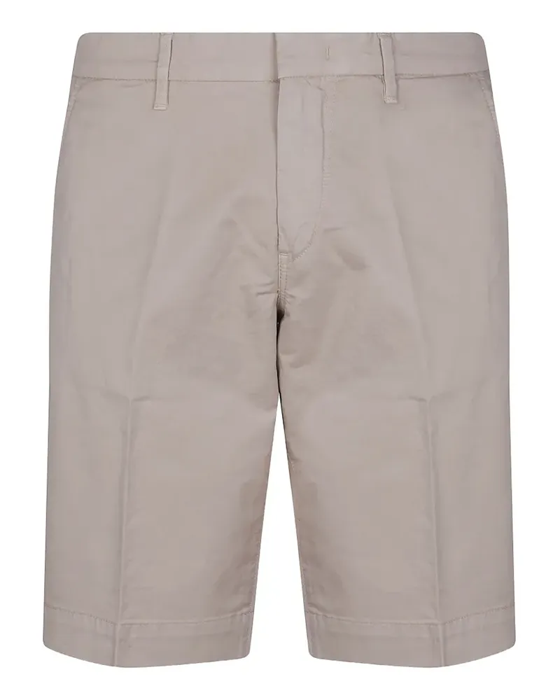 Fay logo-patch chino shorts - Grau Grau