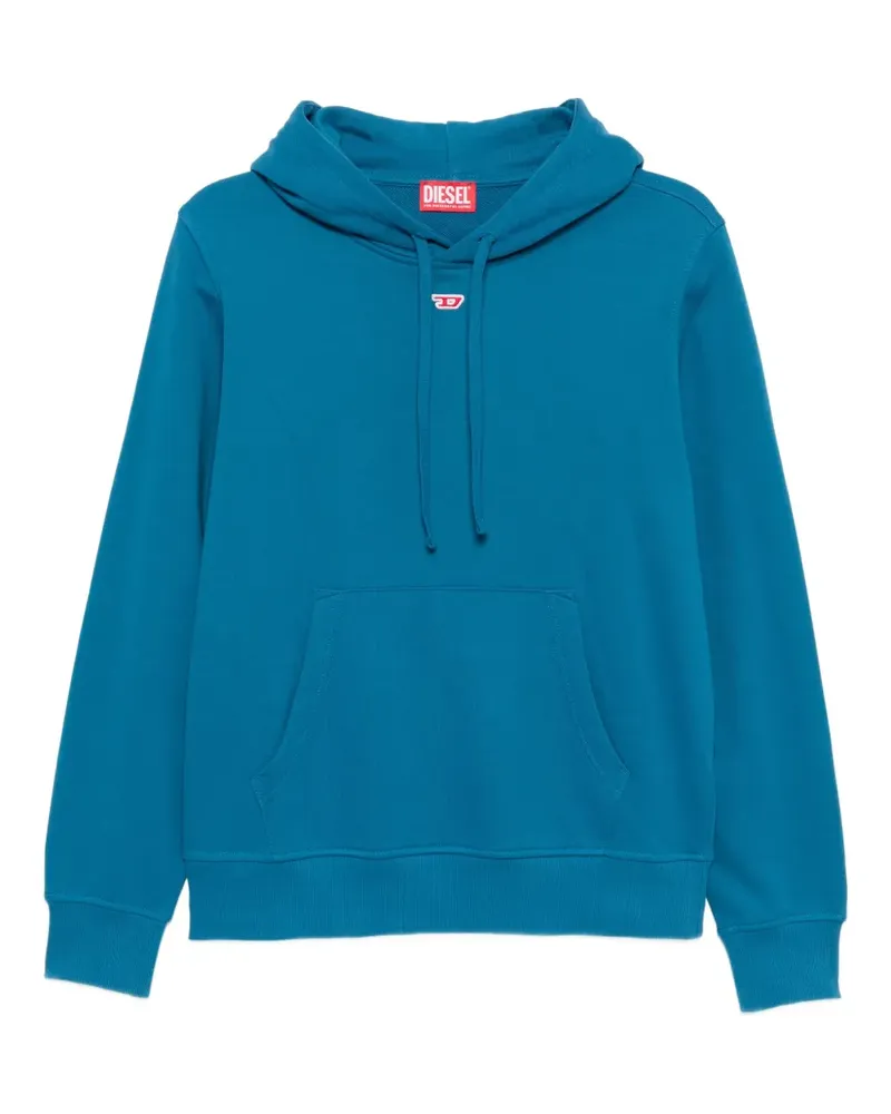 Diesel Hoodie mit Logo-Patch - Blau Blau