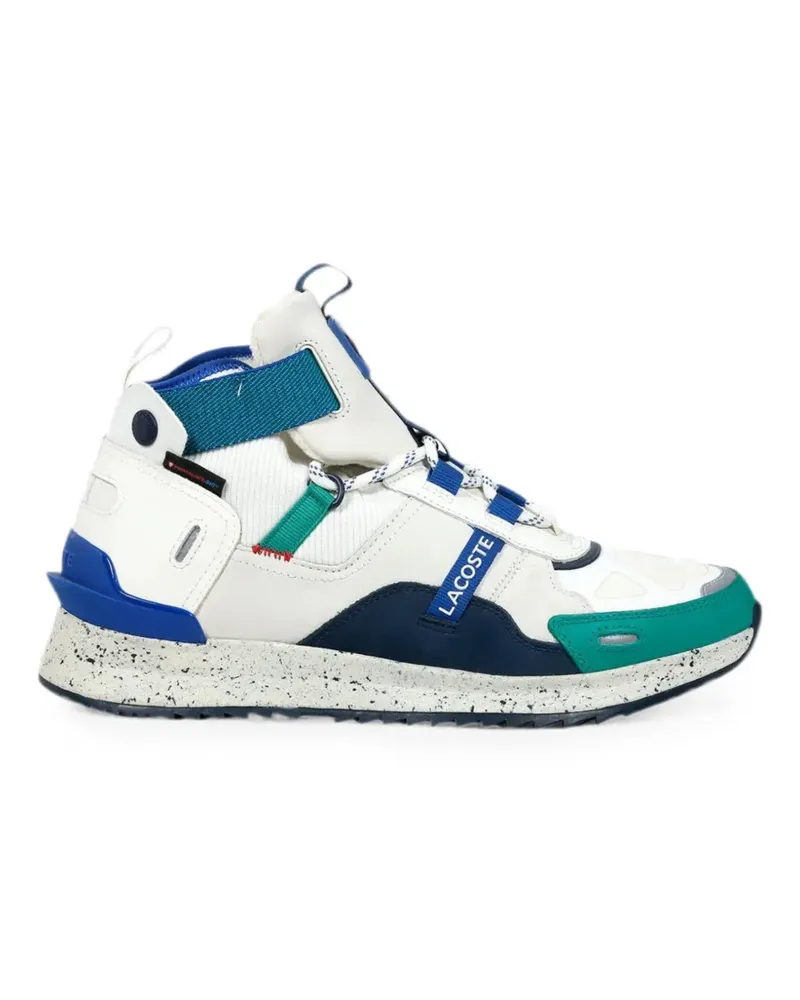 Lacoste Run Breaker panelled lace-up leather sneakers - Nude Nude