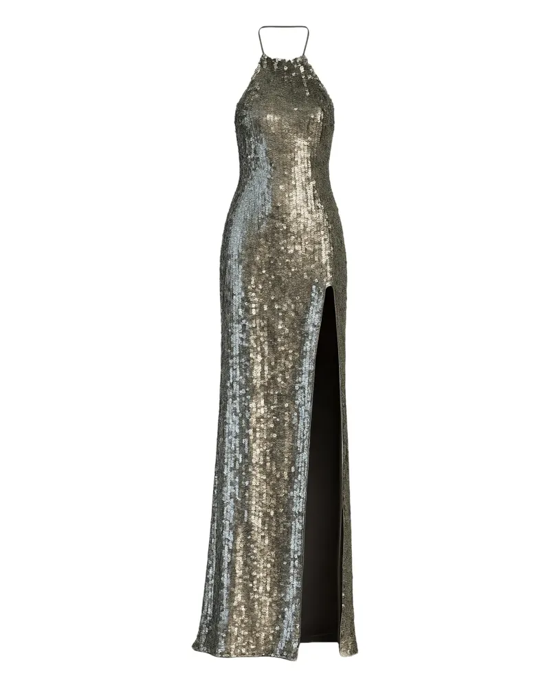 The New Arrivals Ilkyaz Ozel Maxikleid mit Pailletten - Gold Gold