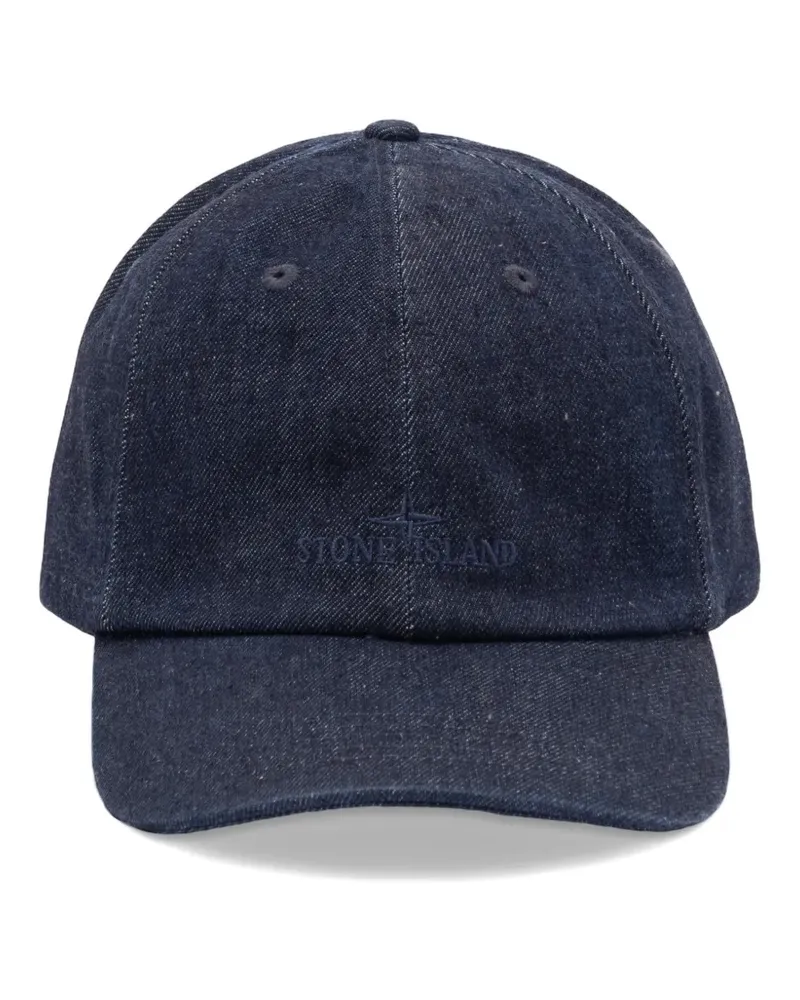 Stone Island Mütze mit Logo-Stickerei - Blau Blau