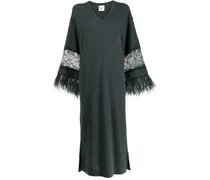 Kleid mit Spitze - Grün