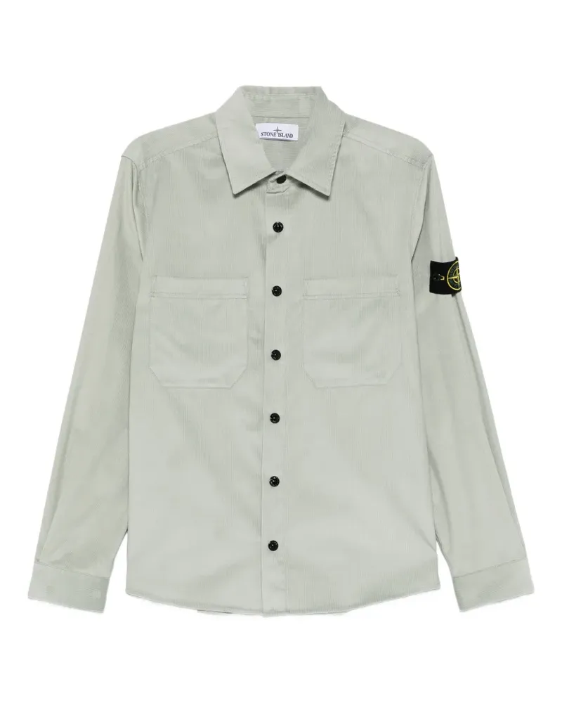 Stone Island button patch shirt - Grün Grün