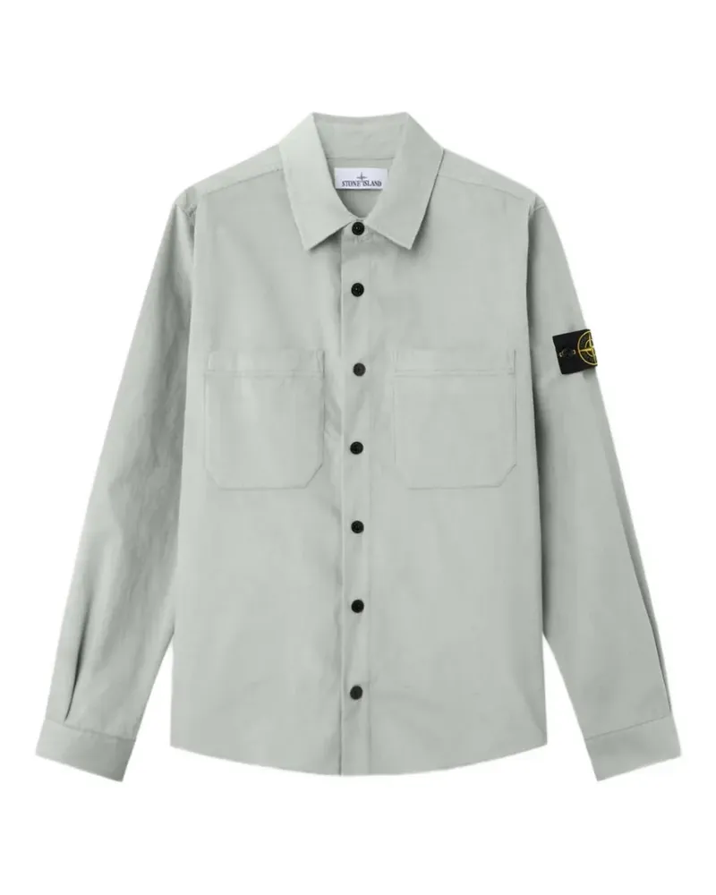 Stone Island 1200040 Hemdjacke aus Micro-Cord - Grün Grün