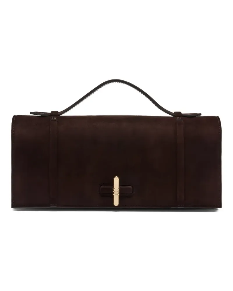Malone Souliers Kleine May Clutch aus Wildleder - Braun Braun