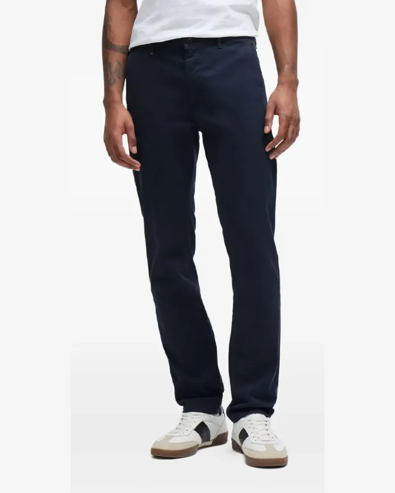 HUGO BOSS Hose mit Logo-Patch - Blau Blau