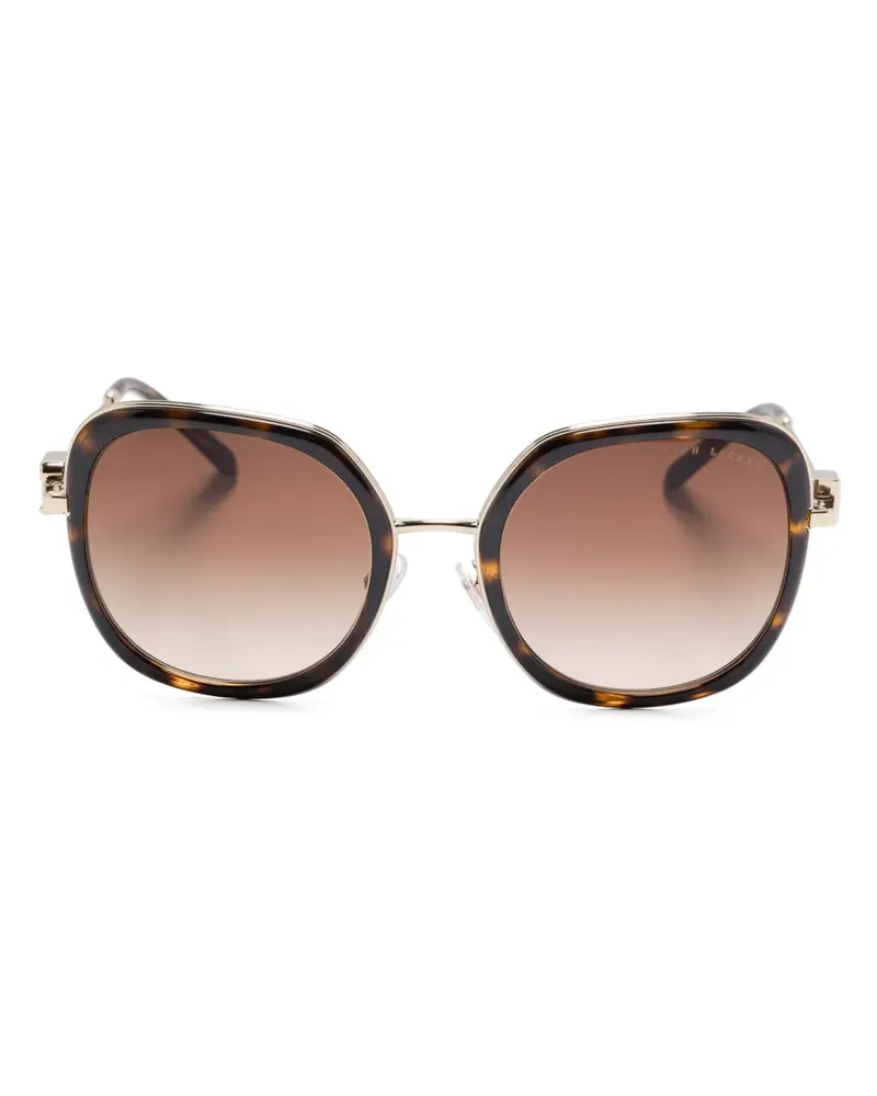 Ralph Lauren Sonnenbrille mit eckigem Gestell - Braun Braun