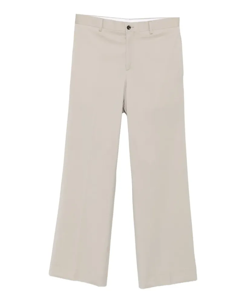 LC23 pressed-crease tailored trousers - Nude Nude