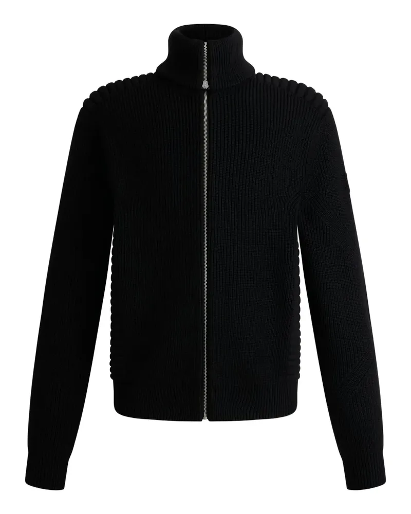 FUSALP Gerippter Pullover mit Einsätzen - Schwarz Schwarz