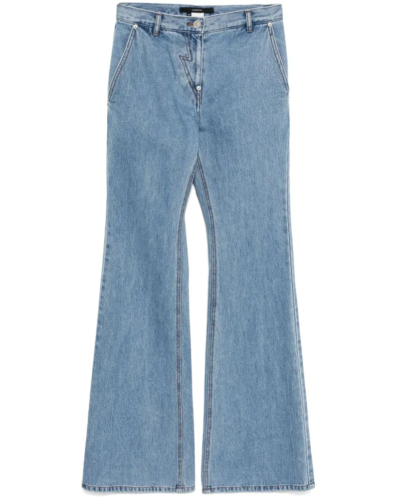 pushBUTTON Ausgestellte Jeans - Blau Blau