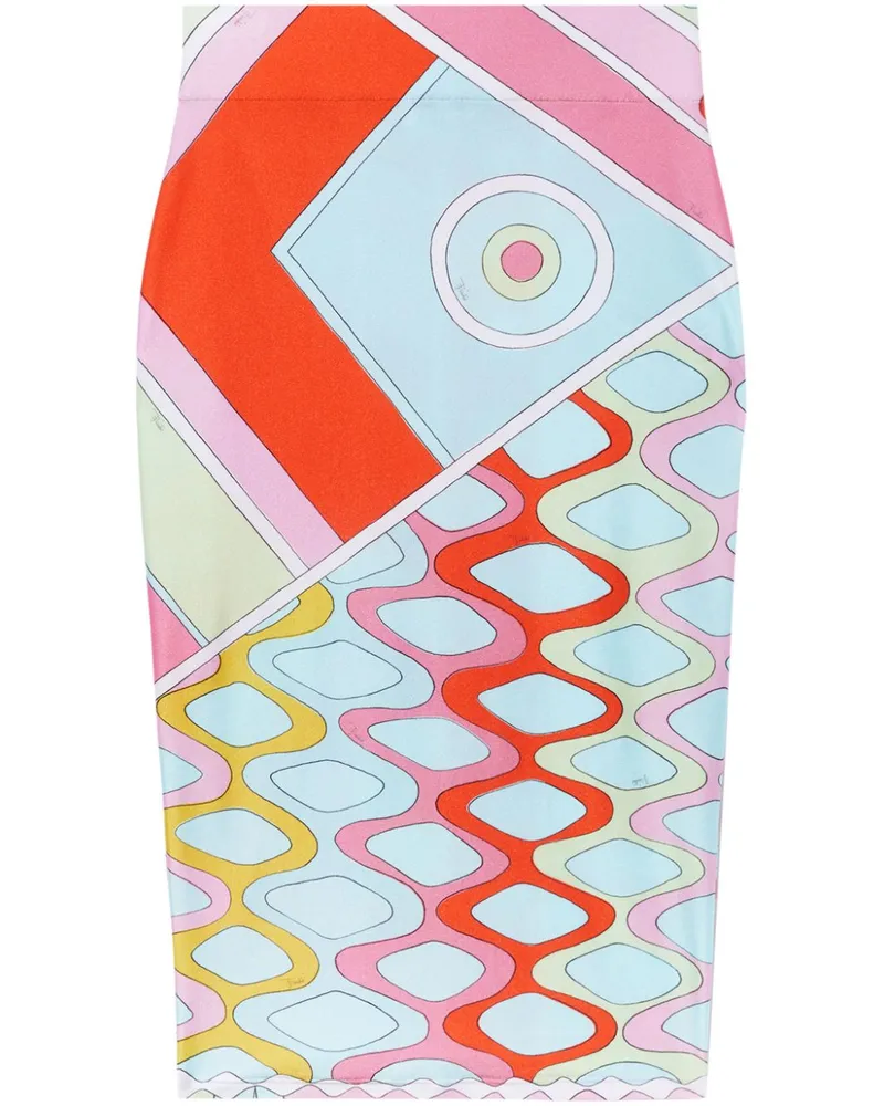 Emilio Pucci Bleistiftrock mit Vivara-Print - Blau Blau