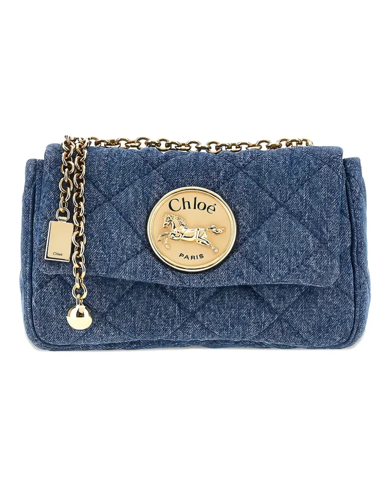 Chloé Heritage quilted denim cross body bag - Blau Blau