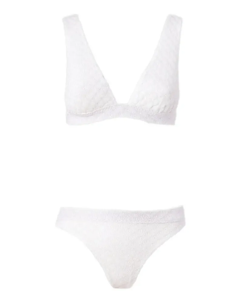 Missoni Texturierter Bikini - Weiß Weiß