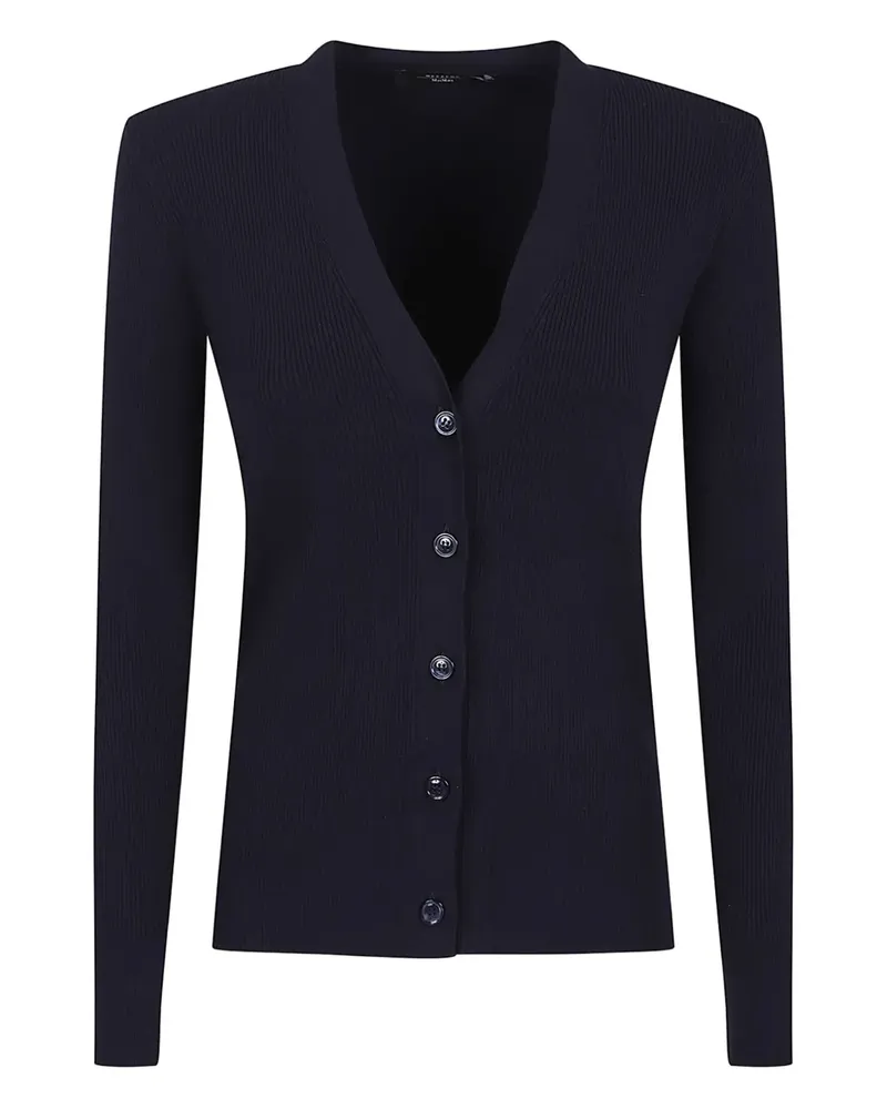 Max Mara ribbed cardigan - Blau Blau