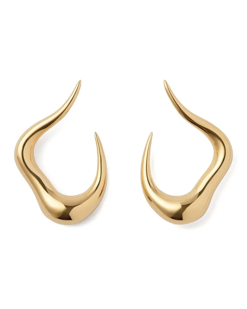 Fernando Jorge Kleine 18kt Bold Stream Gelbgoldohrringe Gold