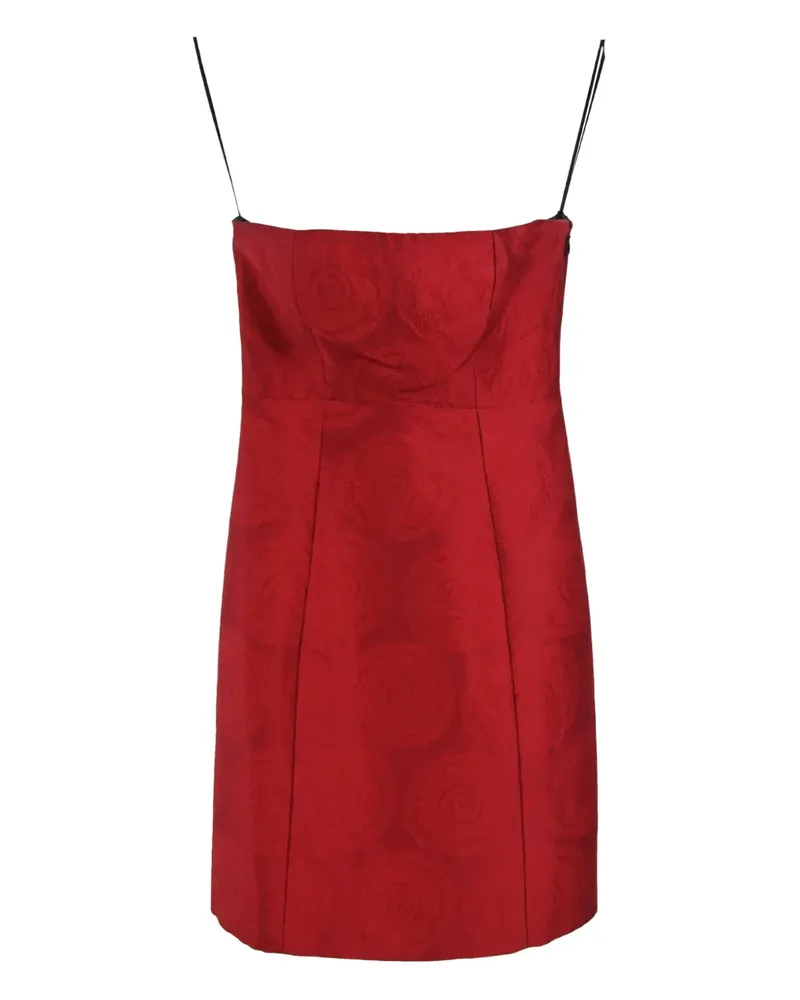 Theory 720mm mini rose strapless dress - Rot Rot