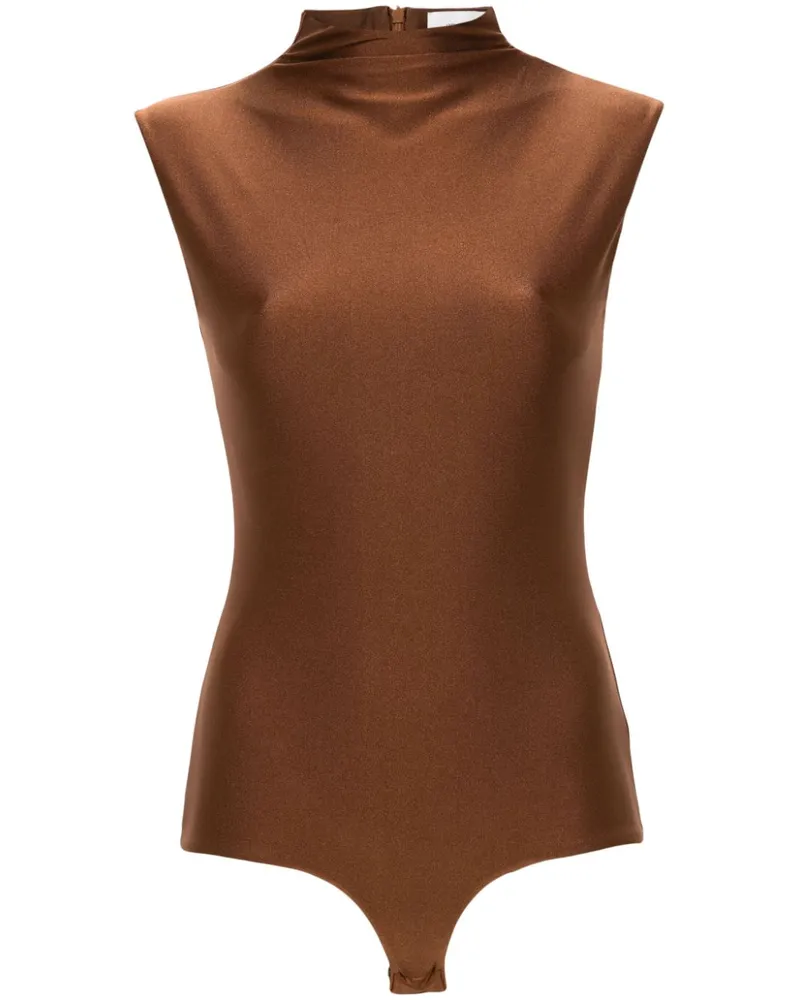 SPORTMAX Body mit Stehkragen - Braun Braun
