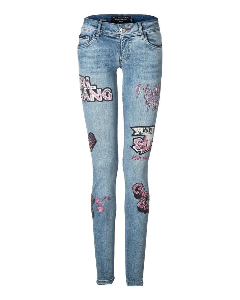 Philipp Plein Chicago Gang jeans - Blau Blau