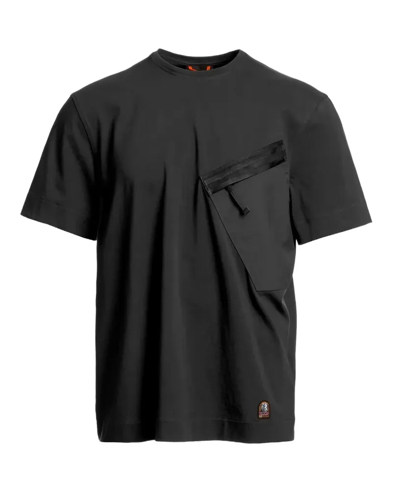 Parajumpers T-Shirt mit aufgesetzter Tasche - Schwarz Schwarz