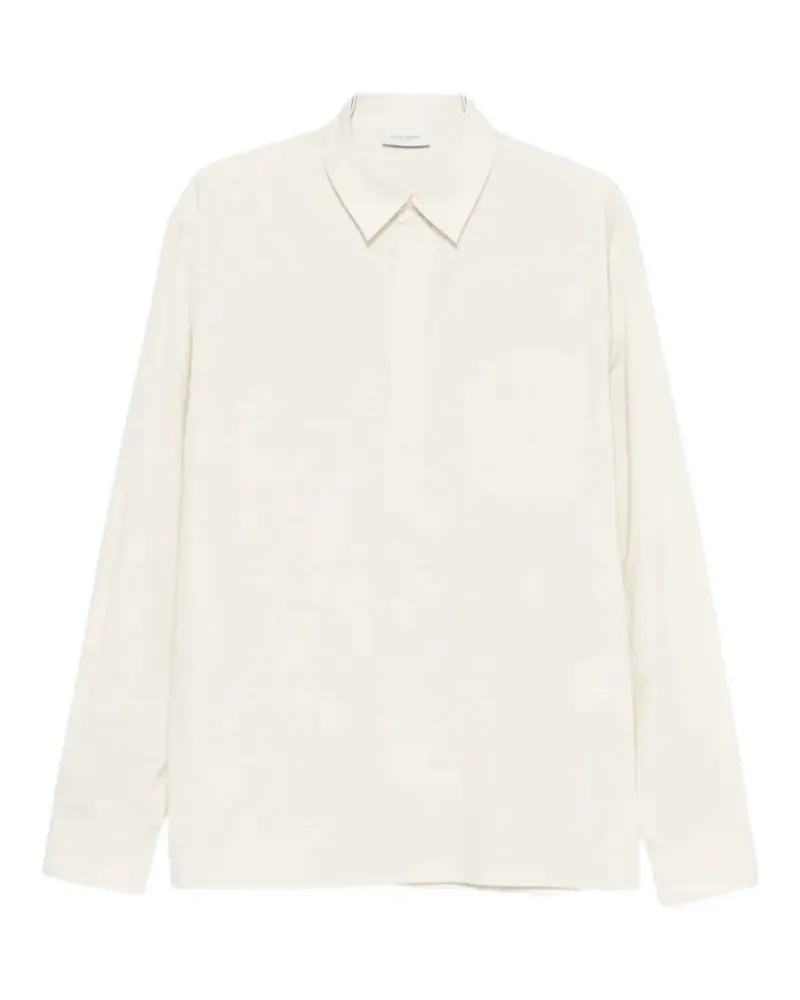 Paolo Pecora Milano chest-pocket long-sleeve polo shirt - Weiß Weiß