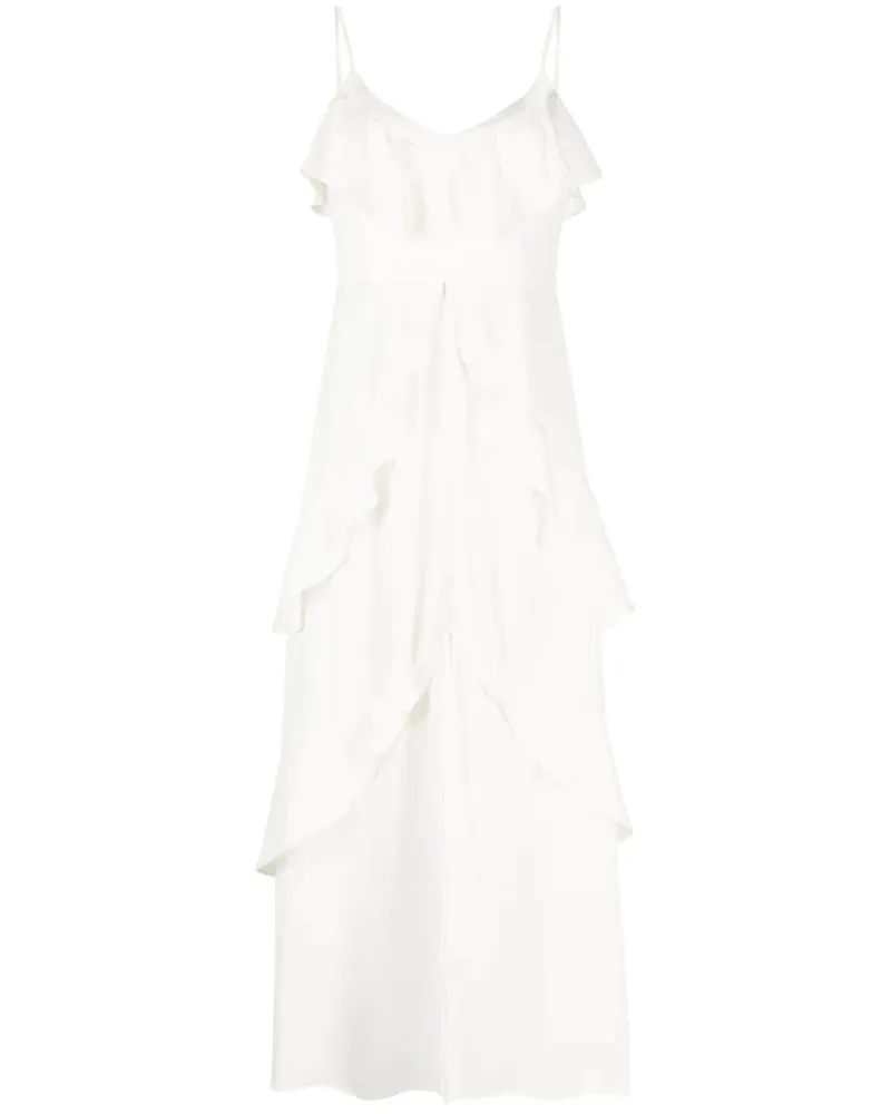 Twin-Set Trägerkleid mit Rüschen - Nude Nude