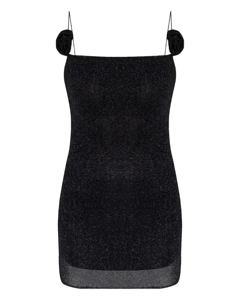 Oséree Minikleid mit Glitter-Optik - Schwarz Schwarz