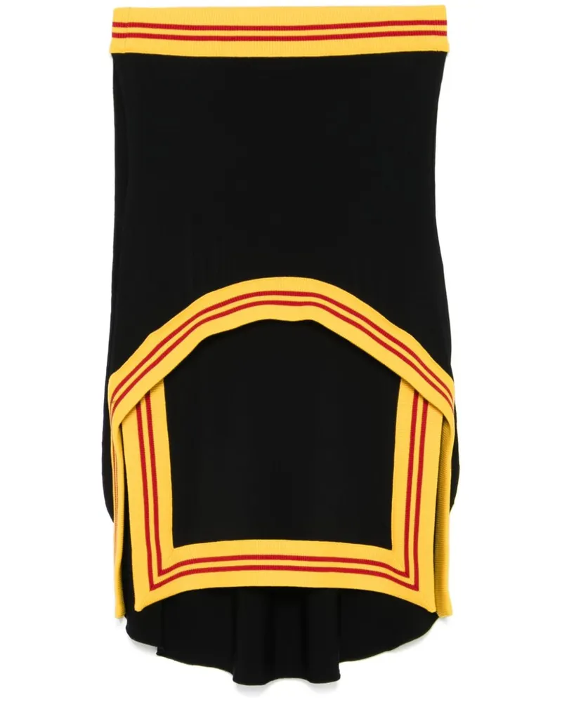 OFF-WHITE Minikleid mit vorstehendem Logo - Schwarz Schwarz