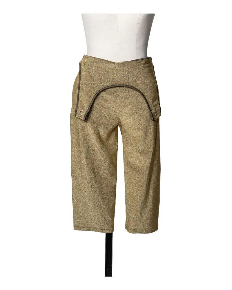 Muller of Yoshiokubo Terra garter-detail trousers - Grün Grün