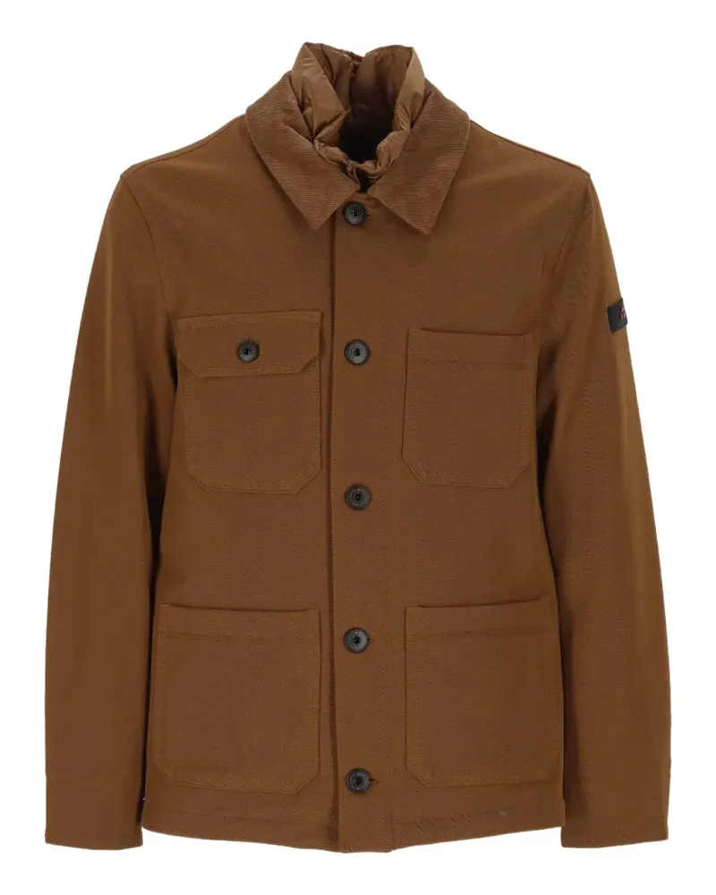 Peuterey Jacke mit Cordkragen - Braun Braun