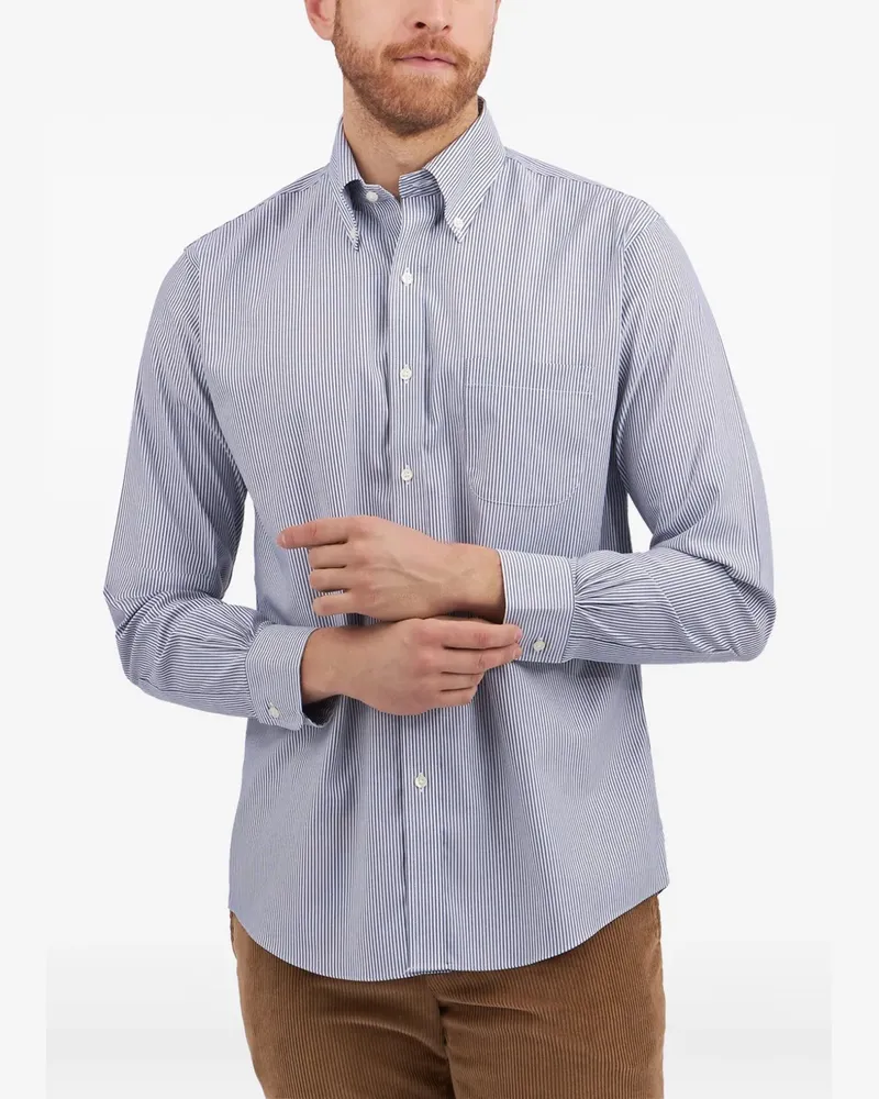 Brooks Brothers Gestreiftes Hemd - Blau Blau