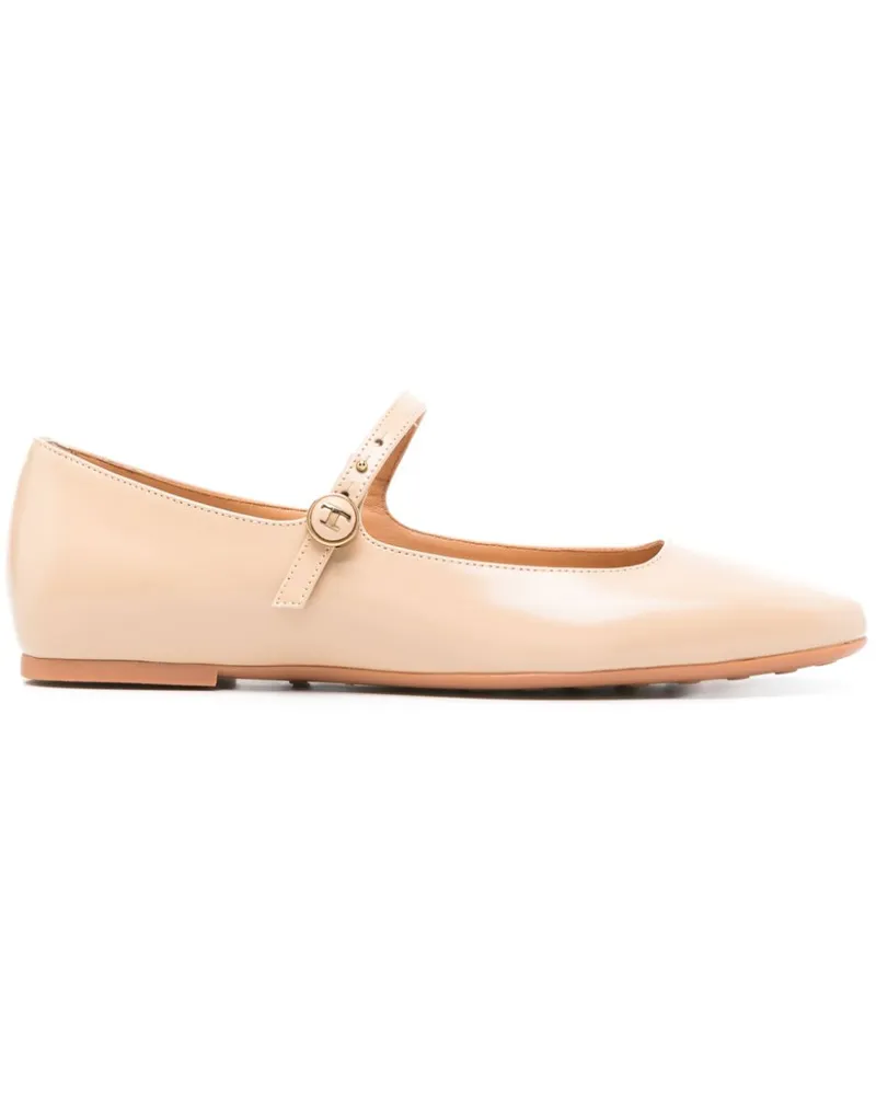 TOD'S Ballerinas aus Leder - Nude Nude